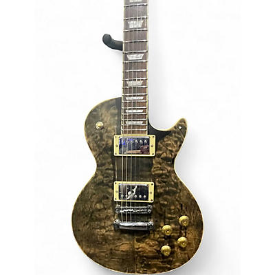 Used Indio DLX 66 burl Solid Body Electric Guitar