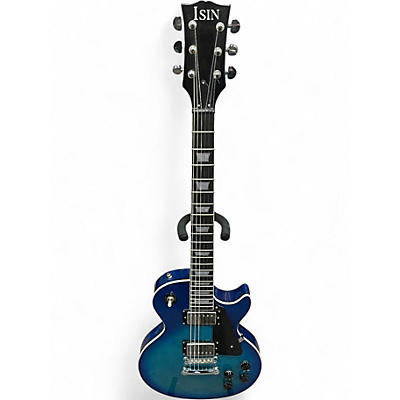 Used Isin LP STYLE Pelham Blue Solid Body Electric Guitar
