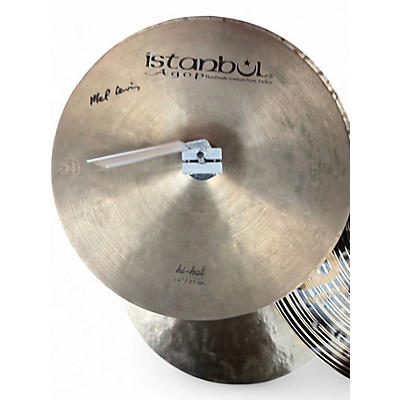 Used Istanbul Agop 14in Mel Lewis Signature Hi Hat Pair Cymbal