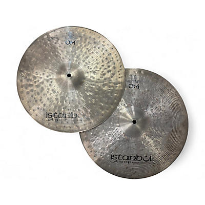 Used Istanbul Agop 15in OM Hi Hat Pair Cymbal