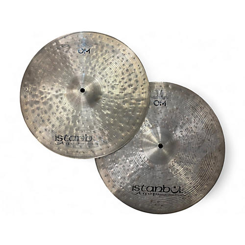 Used Istanbul Agop 15in OM Hi Hat Pair Cymbal 35