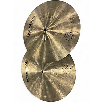 Used Istanbul Agop 15in traditional light hihat pair Cymbal