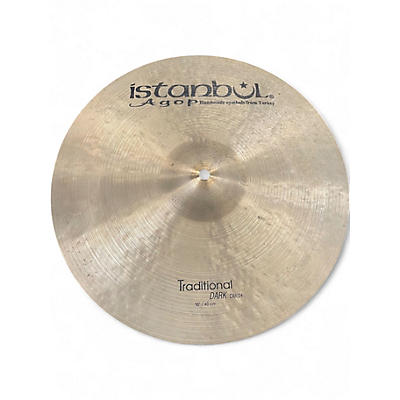 Used Istanbul Agop 16in Traditional Dark Crash Cymbal