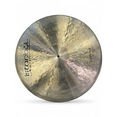 Used Istanbul Agop 22in Traditional Medium Crash Cymbal