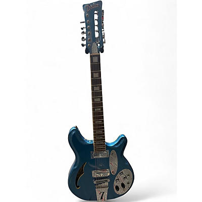 Used Italia JF-12 blue Hollow Body Electric Guitar