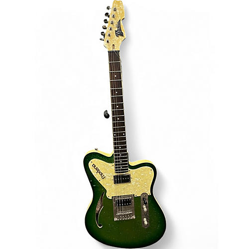 Used Italia MODENA Green Solid Body Electric Guitar Green