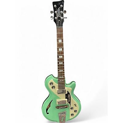 Used Italia MONDIAL CLASSIC Mint Green Hollow Body Electric Guitar