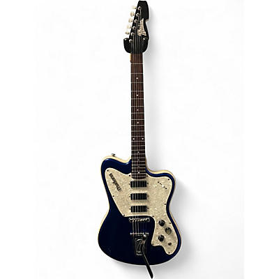 Used Italia modena Blue Solid Body Electric Guitar