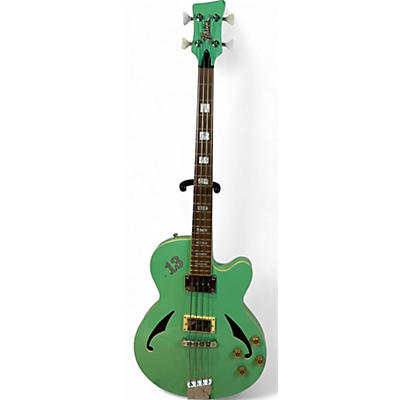 Used Italia turino Mint Green Electric Bass Guitar