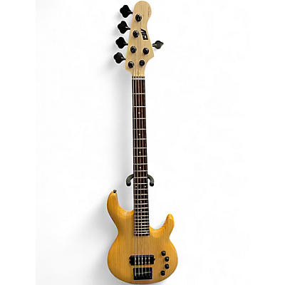 Used Ivy 5 String Single Pickup Natural Electric Bass Guitar