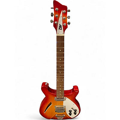 Used Ivy FIREGLO 2 Tone Sunburst Hollow Body Electric Guitar