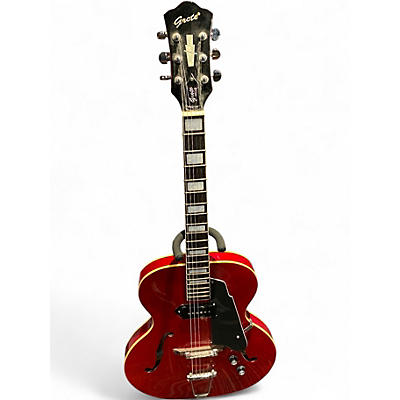 Used Ivy HOLLOWBODY Chrome Red Hollow Body Electric Guitar
