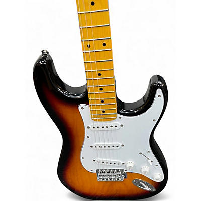Used Ivy Strat Style Electric Guitar 3 Tone Sunburst Solid Body Electric Guitar