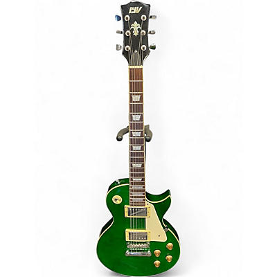 Used Iyv ILS300 Emerald Green Solid Body Electric Guitar