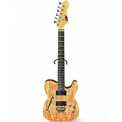 Used Iyv ITF-300 Spalted Maple Hollow Body Electric Guitar