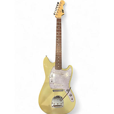 Used Iyv MUSTANG White Blonde Solid Body Electric Guitar