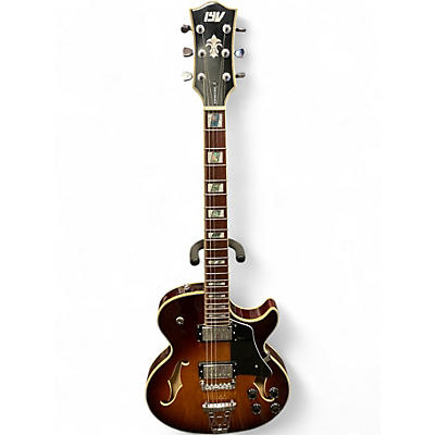 Used Iyv SEMI HOLLOW SUNBURST Hollow Body Electric Guitar