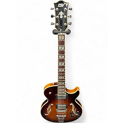 Used Iyv SLIM SUNBURST Hollow Body Electric Guitar