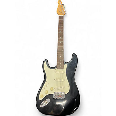 Used J Reynolds Strat-Style Lefty Black Electric Guitar