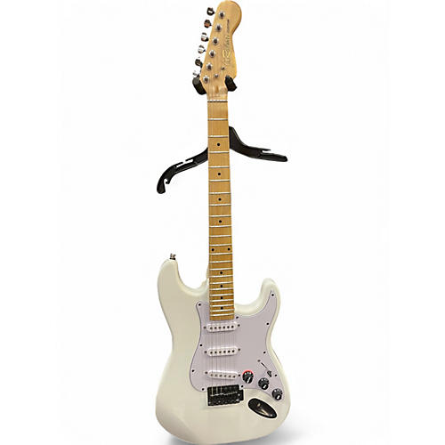 Used J Robert S STYLE White Solid Body Electric Guitar White