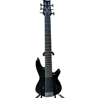 Used J. Robert 6 String Black Electric Bass Guitar