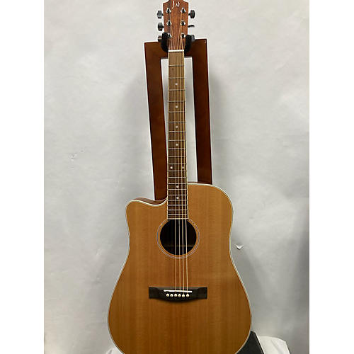 Used J.n. Asy Dce Lh Natural Acoustic Electric Guitar Natural