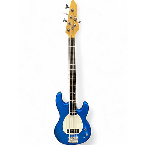 JB Player Used JB Player jb115 Blue Electric Bass Guitar Blue