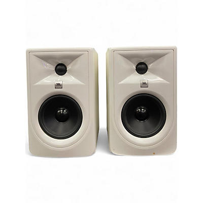 Used JBL 305P MKII Pair White Powered Monitor