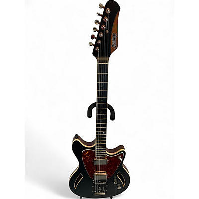 Used JENNINGS Catalina Deluxe Black Hollow Body Electric Guitar