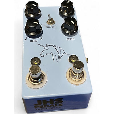 Used JHS Pedals Unicorn Uni-Vibe Photocell Modulator with Tap Tempo Effect Pedal