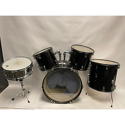 Used JTPercussion 5 piece 5 Piece Drum Kit Black Drum Kit