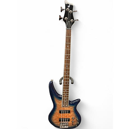 Used Jackosn SBXQ IV Blue Burst Electric Bass Guitar Blue Burst