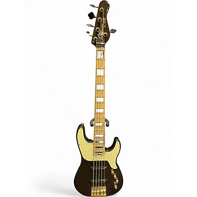 Used Jackson Adam Blackstone 5 Texas Tea Electric Bass Guitar