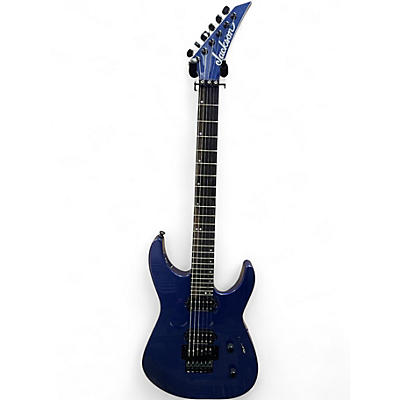 Used Jackson American Series Virtuoso Metallic Blue Solid Body Electric Guitar