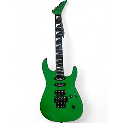 Used Jackson American Series soloist SL3 SLIME GREEN Solid Body Electric Guitar