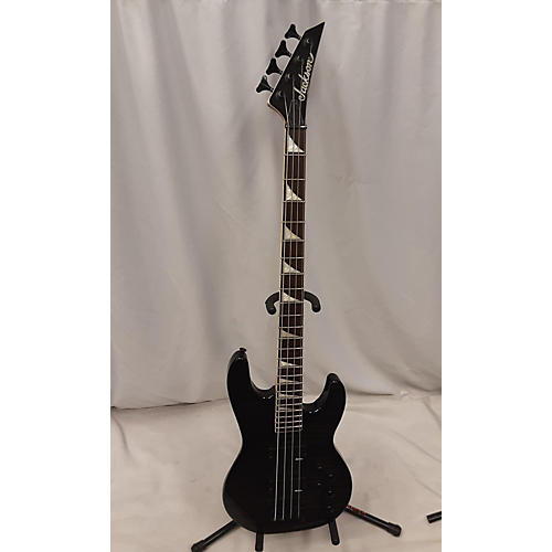 Jackson Used Jackson BLK FLAME Black Electric Bass Guitar Black