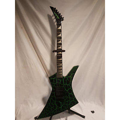 Jackson Used Jackson BRANDON ELLIS KELLY GREEN CRACKLE Solid Body Electric Guitar