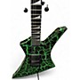Used Jackson BRANDON ELLIS KELLY GREEN CRACKLE Solid Body Electric Guitar GREEN CRACKLE