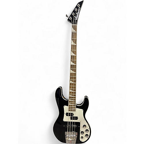 Used Jackson CBXNT Black & White Electric Bass Guitar Black & White