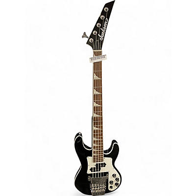 Used Jackson CBXNT-DV Black and White Electric Bass Guitar