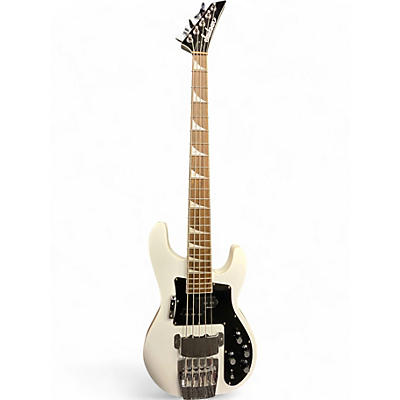 Used Jackson CBXNT DX V White Electric Bass Guitar