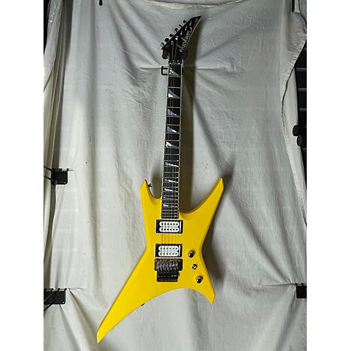 Jackson Used Jackson CUSTOM SHOP WARRIOR JCS WR 2H FR Graffiti Yellow Solid Body Electric Guitar Graffiti Yellow