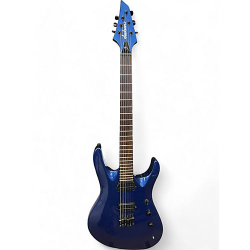 Jackson Used Jackson Chris Broderick Pro Series Solo 6 blue Solid Body Electric Guitar blue