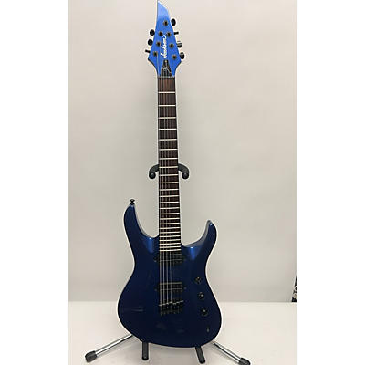 Jackson Used Jackson Chris Broderick Pro Series Solo 7 Blue Solid Body Electric Guitar