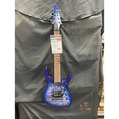 Used Jackson Chris Broderick Pro Series Solo 7 Blue Solid Body Electric Guitar