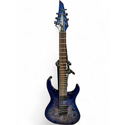 Used Jackson Chris Broderick Signature Soloist 7 String Blue Ghost Flames Solid Body Electric Guitar