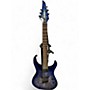 Used Jackson Chris Broderick Signature Soloist 7 String Blue Ghost Flames Solid Body Electric Guitar Blue Ghost Flames