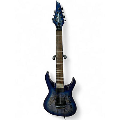 Used Jackson Chris Broderick Soloist 7 String TRANSPARANT BLUE Solid Body Electric Guitar