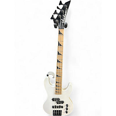Used Jackson Concert Bass Minion JS1X Short-Scale  WHITE Electric Bass Guitar