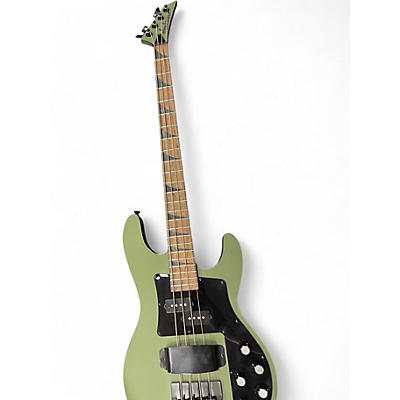 Used Jackson Concert CBXNT DX IV Army Green Electric Bass Guitar